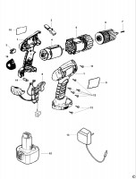 BLACK & DECKER CD12C CORDLESS DRILL (TYPE 2) Spare Parts