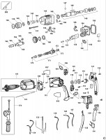 DEWALT D25003K ROTARY HAMMER (TYPE 1) Spare Parts