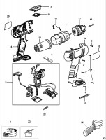 BLACK & DECKER XTC18BK CORDLESS DRILL (TYPE 1) Spare Parts