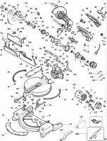 DEWALT DW705 MITRE SAW (TYPE 6) Spare Parts