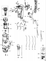 DEWALT D25304K ROTARY HAMMER (TYPE 3) Spare Parts