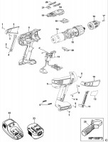 BLACK & DECKER HP128F3 CORDLESS DRILL (TYPE 1) Spare Parts