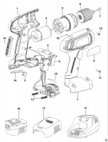 BLACK & DECKER CP12 CORDLESS DRILL (TYPE 1) Spare Parts