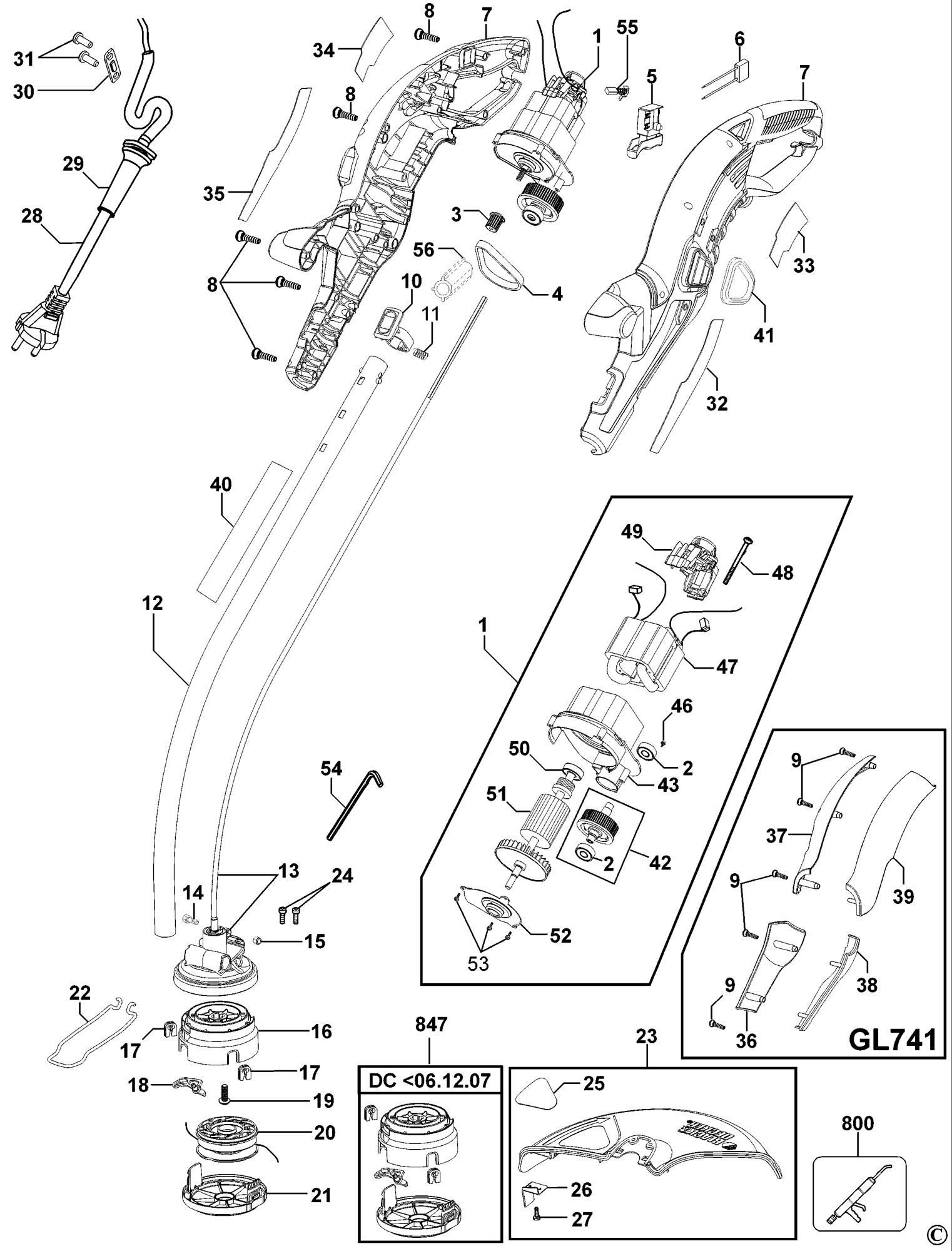 parts for black and decker strimmer