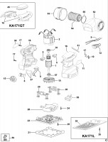 BLACK & DECKER KA171 PALM GRIP SANDER (TYPE 1) Spare Parts