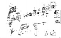 BLACK & DECKER XTD91K      HAMMER DRILL (TYPE 1) Spare Parts