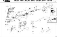 BLACK & DECKER KR703 HAMMER DRILL (TYPE 1) Spare Parts