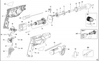 BLACK & DECKER KR702 HAMMER DRILL (TYPE 1) Spare Parts
