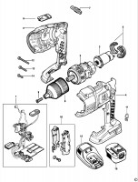 BLACK & DECKER RD1440 CORDLESS DRILL (TYPE 1) Spare Parts