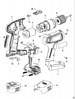 BLACK & DECKER SX4500 CORDLESS DRILL (TYPE 1) Spare Parts