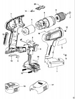 BLACK & DECKER SX3500 CORDLESS DRILL (TYPE 1) Spare Parts