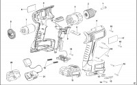 BLACK & DECKER CL12K CORDLESS DRILL (TYPE 1) Spare Parts