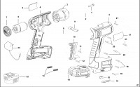 BLACK & DECKER BDGL1200 CORDLESS DRILL (TYPE 1) Spare Parts