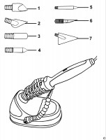 BLACK & DECKER CI500 SOLDERING IRON (TYPE 1) Spare Parts