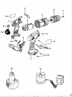 BLACK & DECKER CD14C CORDLESS DRILL (TYPE 6) Spare Parts