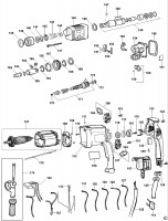 BLACK & DECKER P8020 ROTARY HAMMER (TYPE 3-AS) Spare Parts