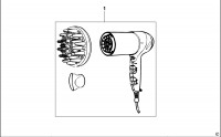 BLACK & DECKER PX80 HAIRDRYER (TYPE 1) Spare Parts