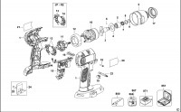 DEWALT DC837 IMPACT WRENCH (TYPE 1) Spare Parts