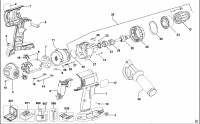 DEWALT DC945K CORDLESS DRILL (TYPE 1) Spare Parts