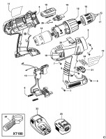 BLACK & DECKER XT140 CORDLESS DRILL (TYPE 1) Spare Parts