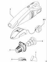 BLACK & DECKER CHV1408 DUSTBUSTER (TYPE 1) Spare Parts