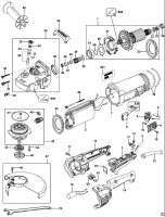 DEWALT D28432C ANGLE GRINDER (TYPE 2) Spare Parts