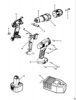 BLACK & DECKER UJ14 CORDLESS DRILL (TYPE 1) Spare Parts