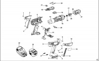 BLACK & DECKER BD146F3 CORDLESS DRILL (TYPE 1) Spare Parts