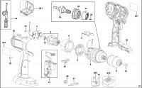 BERNER 057551 CORDLESS DRILL (TYPE 1) Spare Parts