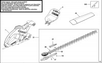 BLACK & DECKER GT450 HEDGETRIMMER (TYPE 2) Spare Parts