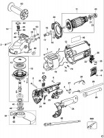 DEWALT D28491 ANGLE GRINDER (TYPE 2) Spare Parts