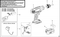 BLACK & DECKER EPC126 CORDLESS DRILL (TYPE H1) Spare Parts