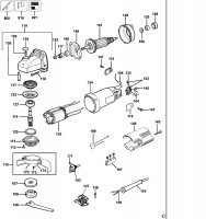 DEWALT DW810 SMALL ANGLE GRINDER (TYPE 6) Spare Parts