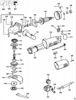 DEWALT DW824 SMALL ANGLE GRINDER (TYPE 7) Spare Parts