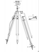 DEWALT DE0733 TRIPOD (TYPE 1) Spare Parts