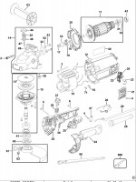 DEWALT D28493 ANGLE GRINDER (TYPE 2) Spare Parts