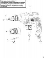 BLACK & DECKER CD504 HAMMER DRILL (TYPE 1) Spare Parts