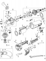 DEWALT D28423 ANGLE GRINDER (TYPE 3) Spare Parts