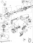 DEWALT D28413 ANGLE GRINDER (TYPE 4) Spare Parts