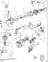 DEWALT D28414 ANGLE GRINDER (TYPE 4) Spare Parts