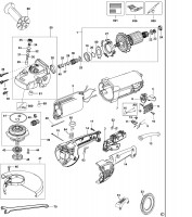 DEWALT D28414 ANGLE GRINDER (TYPE 4) Spare Parts