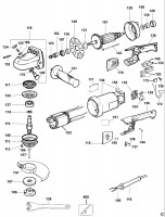 DEWALT DW840 ANGLE GRINDER (TYPE 3) Spare Parts