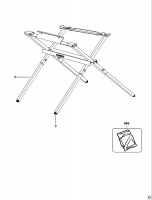 DEWALT DE7450 FOLDING STAND (TYPE 1) Spare Parts