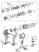 DEWALT DCD735 CORDLESS DRILL (TYPE 1) Spare Parts