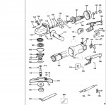 DEWALT DW830 SMALL ANGLE GRINDER (TYPE 6) Spare Parts