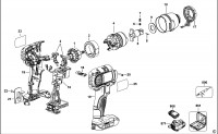 DEWALT DCF830 IMPACT WRENCH (TYPE 1) Spare Parts