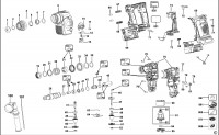 DEWALT DCH243 ROTARY HAMMER (TYPE 1) Spare Parts