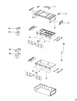 DEWALT DS250 STORAGE ORGANISE (TYPE 1) Spare Parts