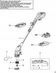 BLACK & DECKER GLC1823L CORDLESS STRING TRIMMER (TYPE 1) Spare Parts