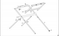 DEWALT DWE74912 LEG STAND (TYPE 1) Spare Parts